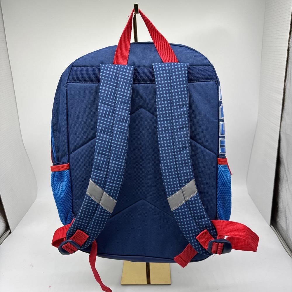 Super Mario 17" Backpack‎ With Laptop Sleeve Book Bag Nintendo Zippered School - Picture 2 of 11